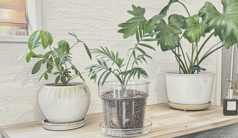 100均のクリア植木鉢における店舗別比較