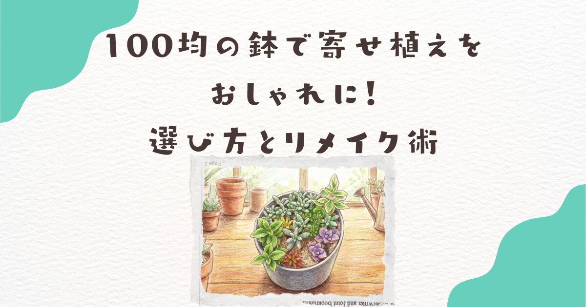 100均の鉢で寄せ植えをおしゃれに！選び方とリメイク術