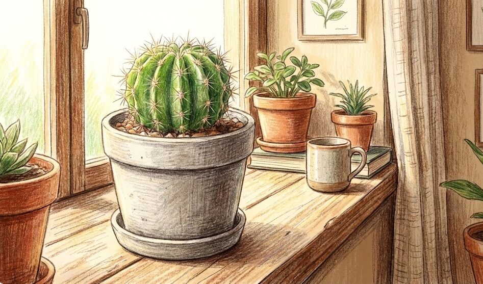 サボテンの鉢を100均商品でリメイクする