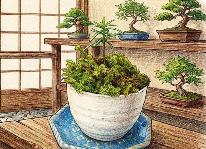 ダイソーの食器を盆栽鉢に代用する技