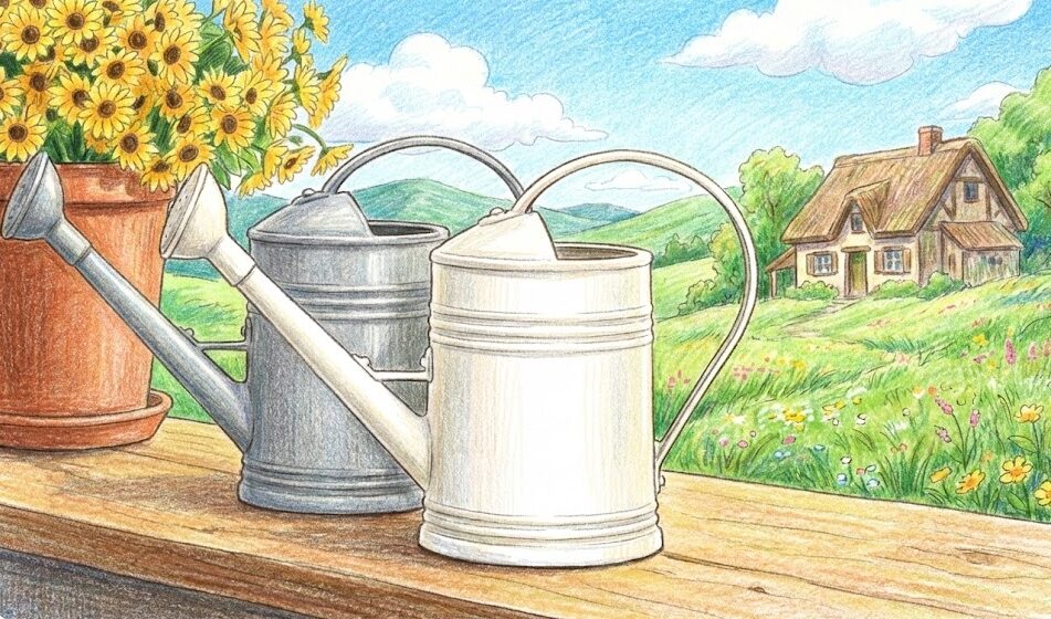 じょうろ：おしゃれでかわいい北欧風のデザイン