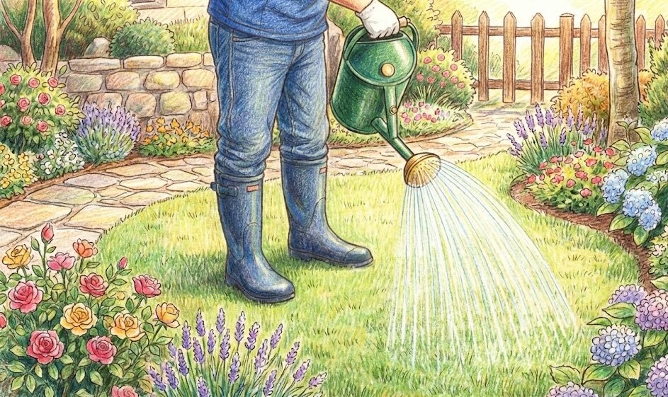 実践的な除草剤の撒き方とじょうろ活用のコツ