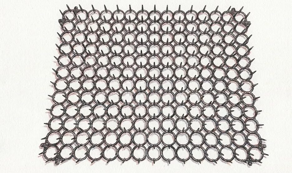 100均で鉢の底上げ:通気性抜群な猫よけマットの活用術