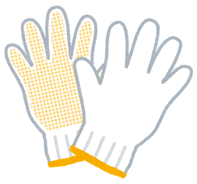 ドクダミの除草剤:軍手を使うダブルグローブ法