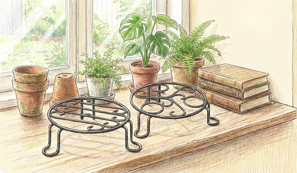 鉢の底上げに役立つ100均の道具