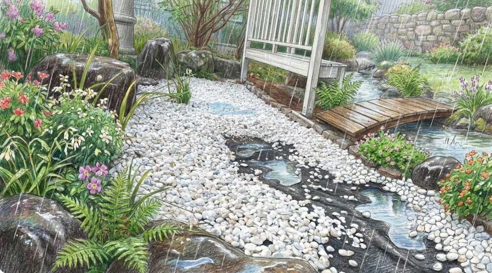 防草シートは雨の日にどうなる？現象と原因