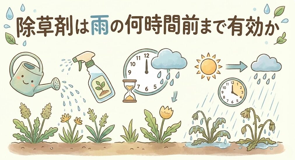 除草剤は雨の何時間前まで有効か