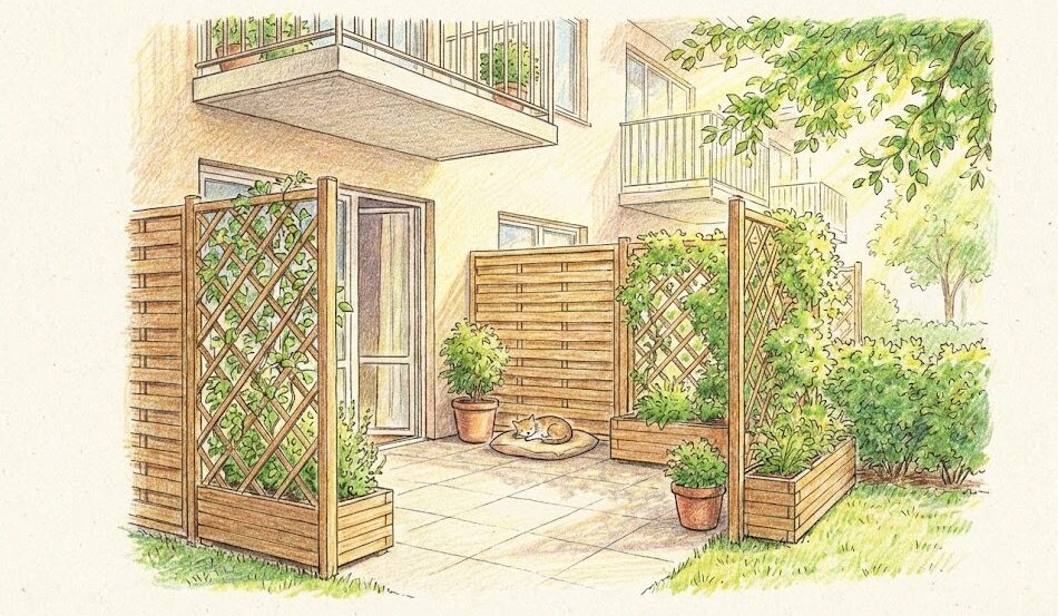 マンション専用庭の目隠しにおすすめの対策