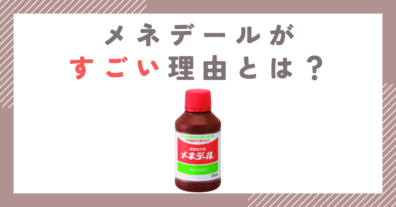 メネデールがすごい理由とは？成分や効果的な使い方を徹底解説