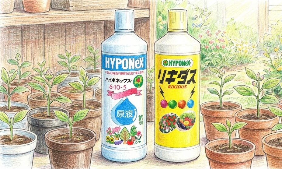 リキダスとハイポネックスを混ぜる応用と頻度