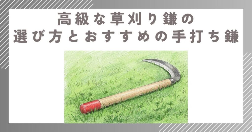 一生モノに出会う。高級な草刈り鎌の選び方とおすすめの手打ち鎌