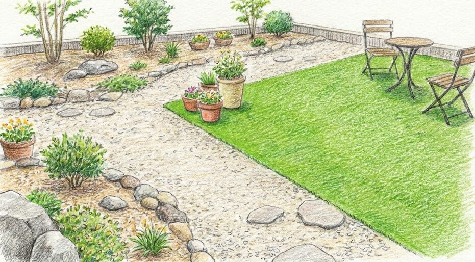 庭は砂利と人工芝どっち？後悔しないための選び方