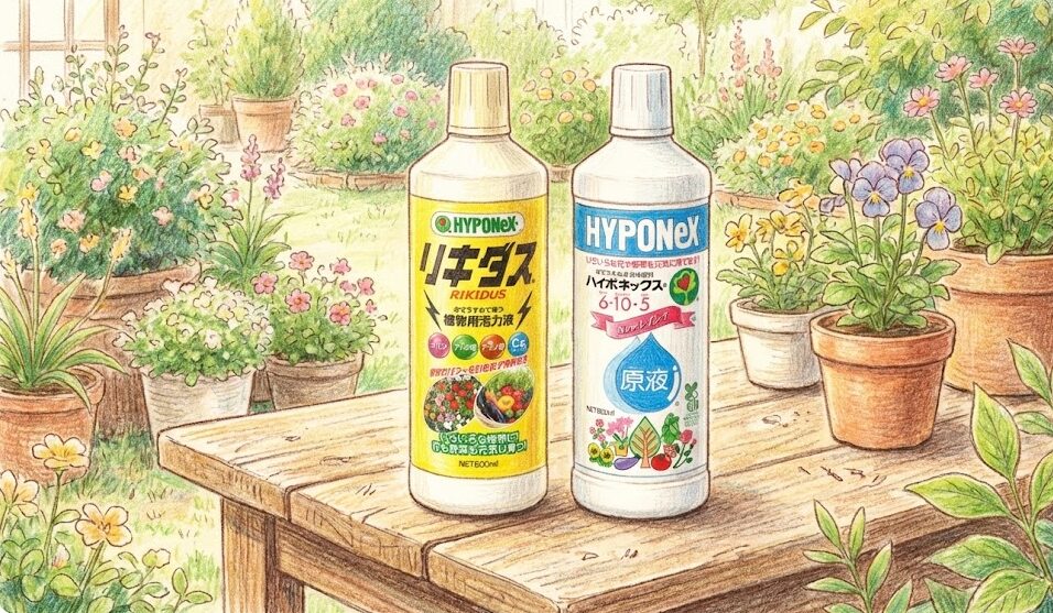 成分と役割におけるリキダスとハイポネックスの違い