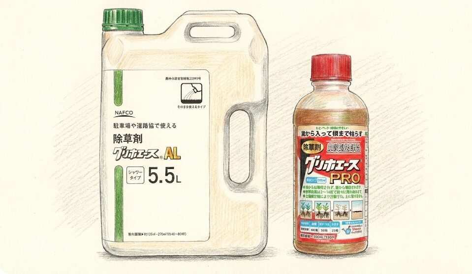 グリホエースALとグリホエースPROの違いを徹底比較