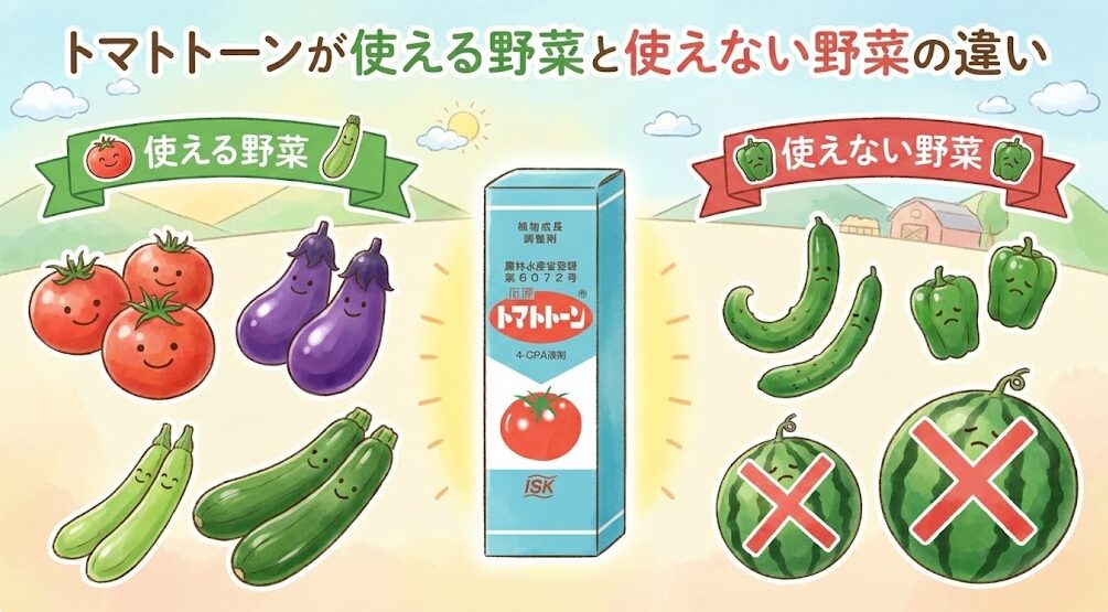 トマトトーンが使える野菜と使えない野菜の違い