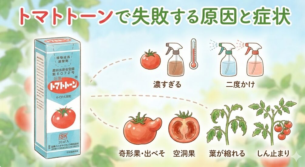 トマトトーンで失敗する原因と症状