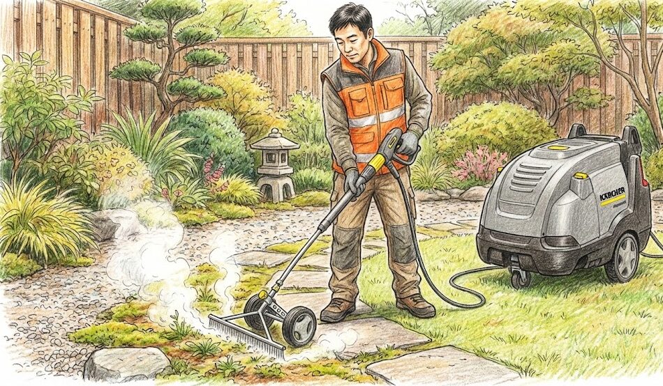 雑草の熱湯除草に関するケルヒャーの値段