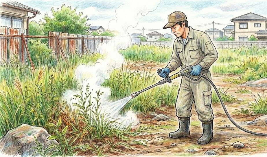 雑草を熱湯で枯らすケルヒャーの値段と実力