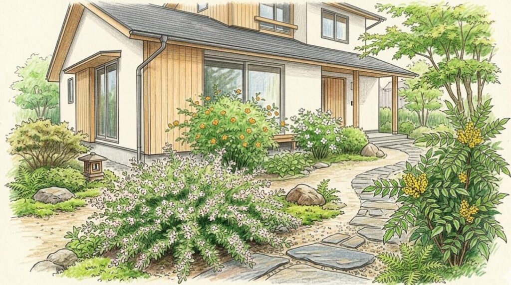 雑木の庭におすすめな低木の配置と手入れ