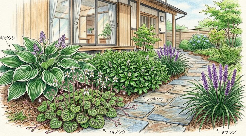 雑木の庭の下草：日陰でも育つおすすめの種類と選び方