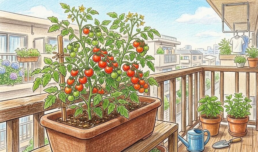 家庭菜園のコスパ最強プランター:ミニトマト等の果菜類とリボベジ再生栽培