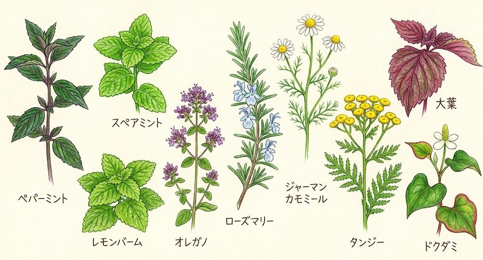 庭に植えてはいけないハーブの種類一覧