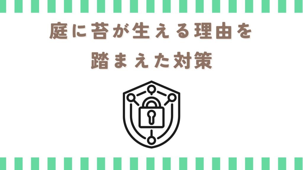 庭に苔が生える理由を踏まえた対策