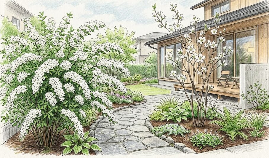 雑木の庭におすすめの低木：狭い庭や玄関向けコンパクトな種類