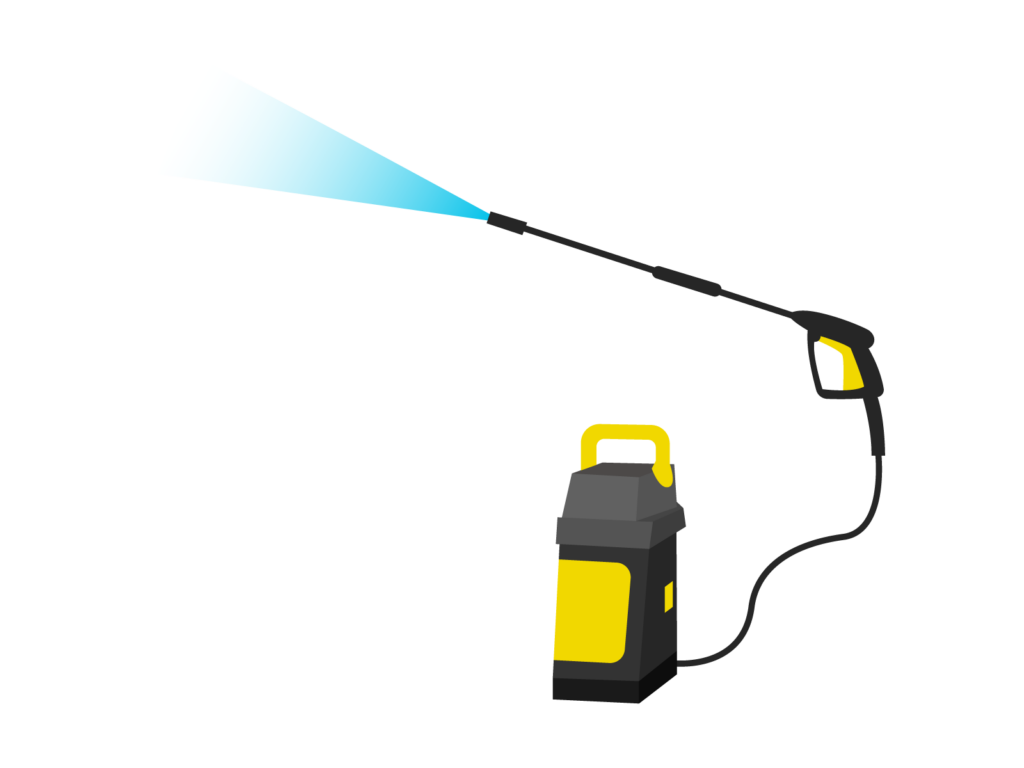 庭の苔：高圧洗浄機で一気に綺麗にする技