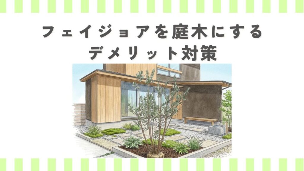 フェイジョアを庭木にするデメリット対策
