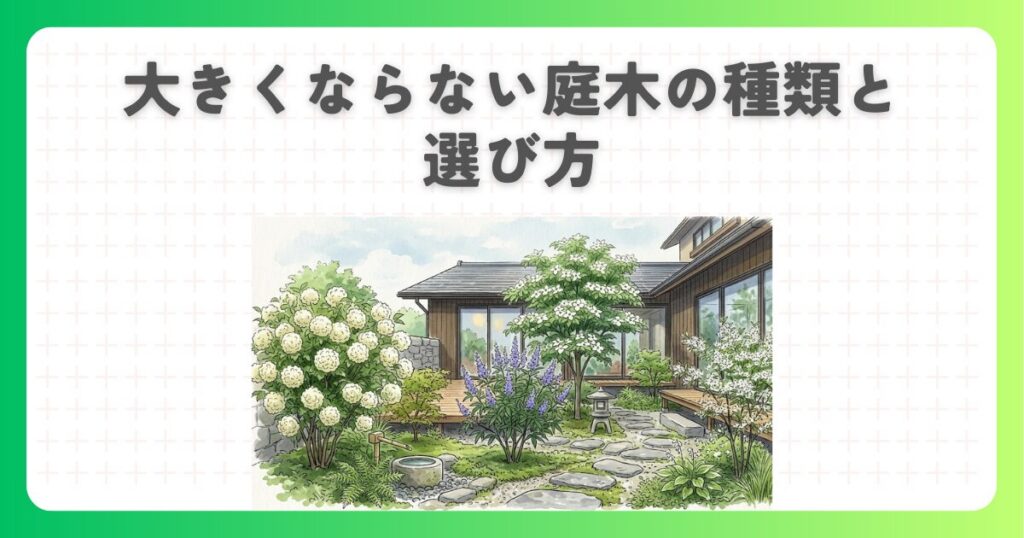 大きくならない庭木の種類と選び方