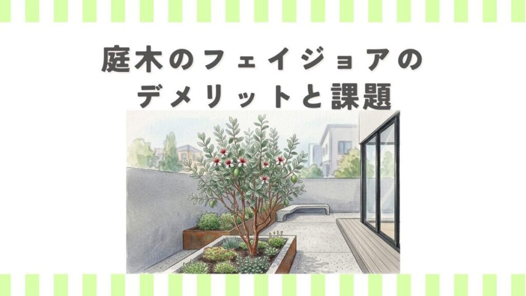 庭木のフェイジョアのデメリットと課題