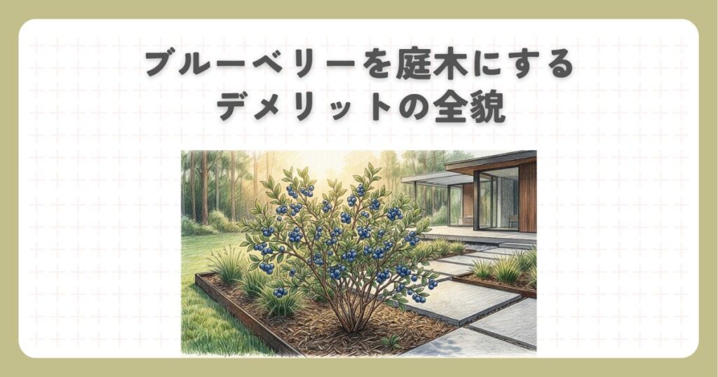 ブルーベリーを庭木にするデメリットの全貌