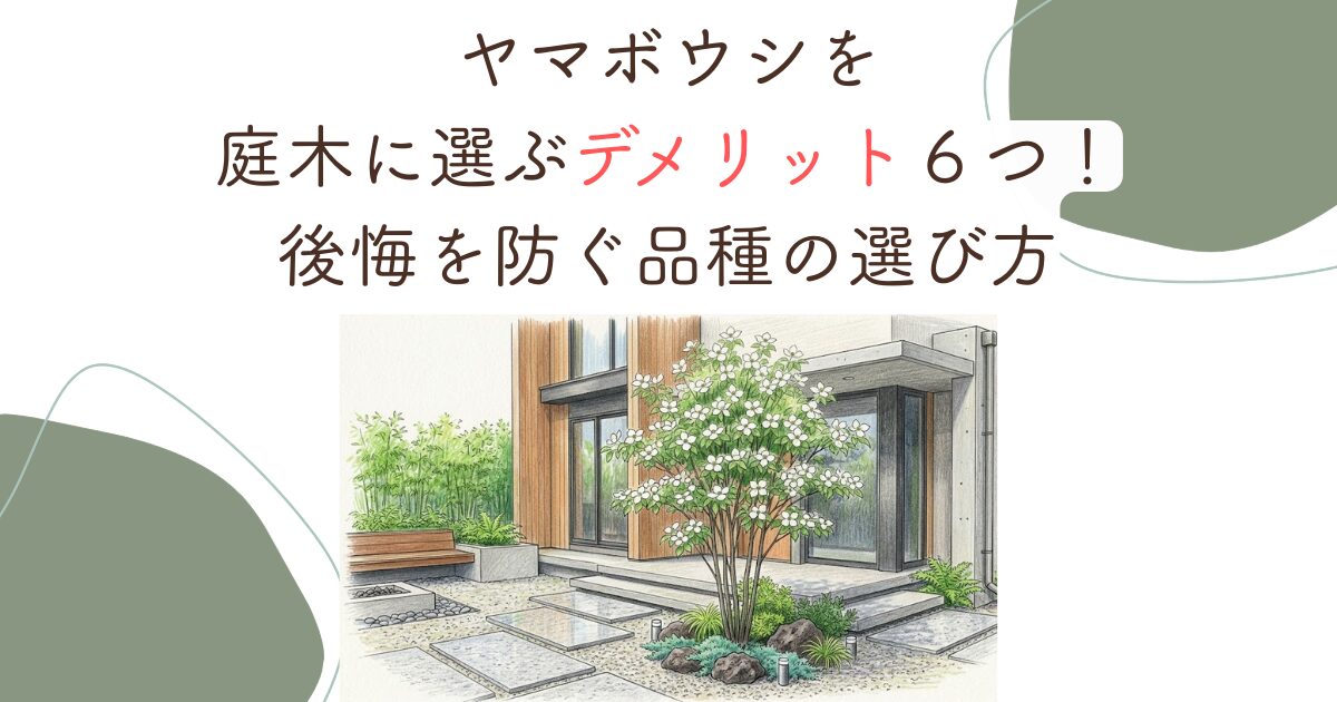 ヤマボウシを庭木に選ぶデメリット６つ！後悔を防ぐ品種の選び方