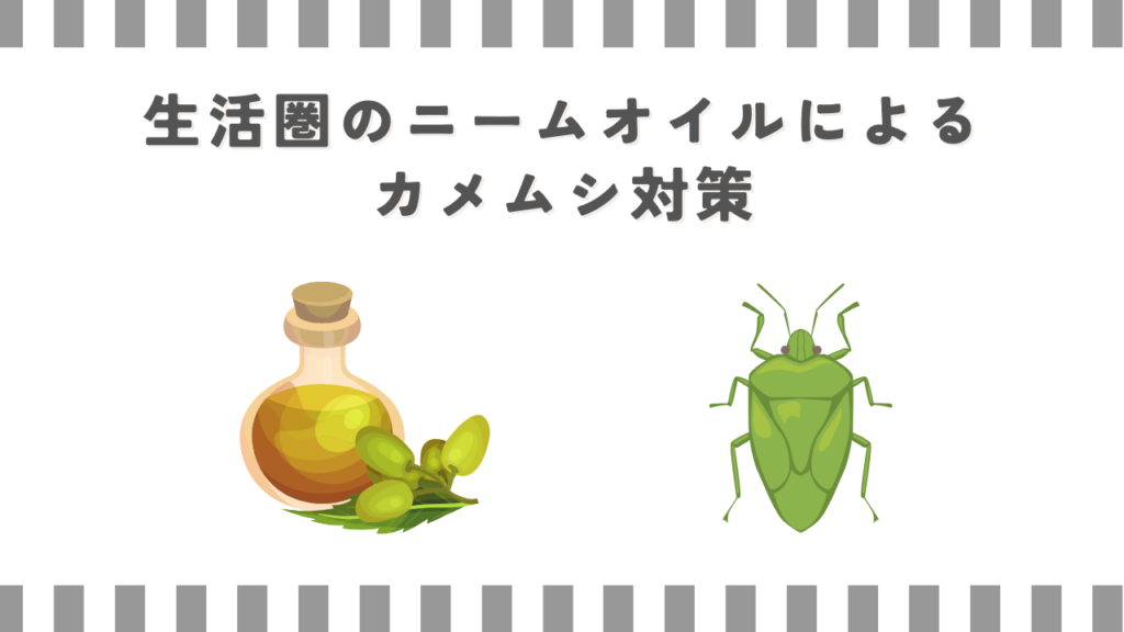 生活圏のニームオイルによるカメムシ対策