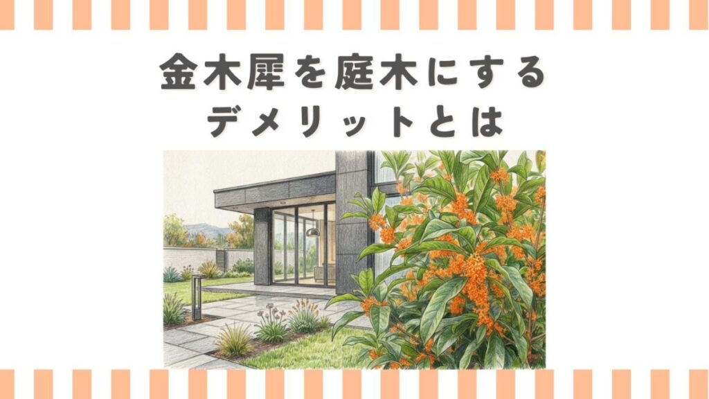 金木犀を庭木にするデメリットとは