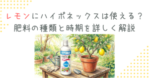 レモンにハイポネックスは使える？肥料の種類と時期を詳しく解説