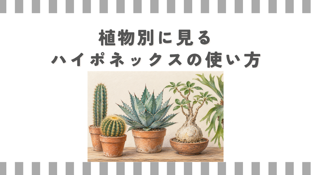 植物別に見るハイポネックスの使い方